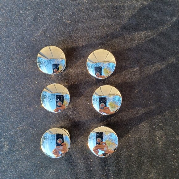 Knobs, Metal vintage style, Six silver knobs - Picture 2 of 6